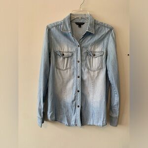 women’s denim flannel shirt